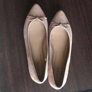 Suede Tie Flats